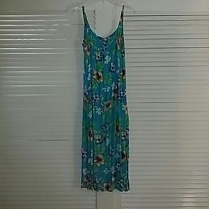 Tropical Floral Print Dress